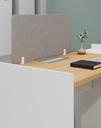 Feta Series- Single side one person workstation with Pedestal having 1 drawer and 1 filing cabinet