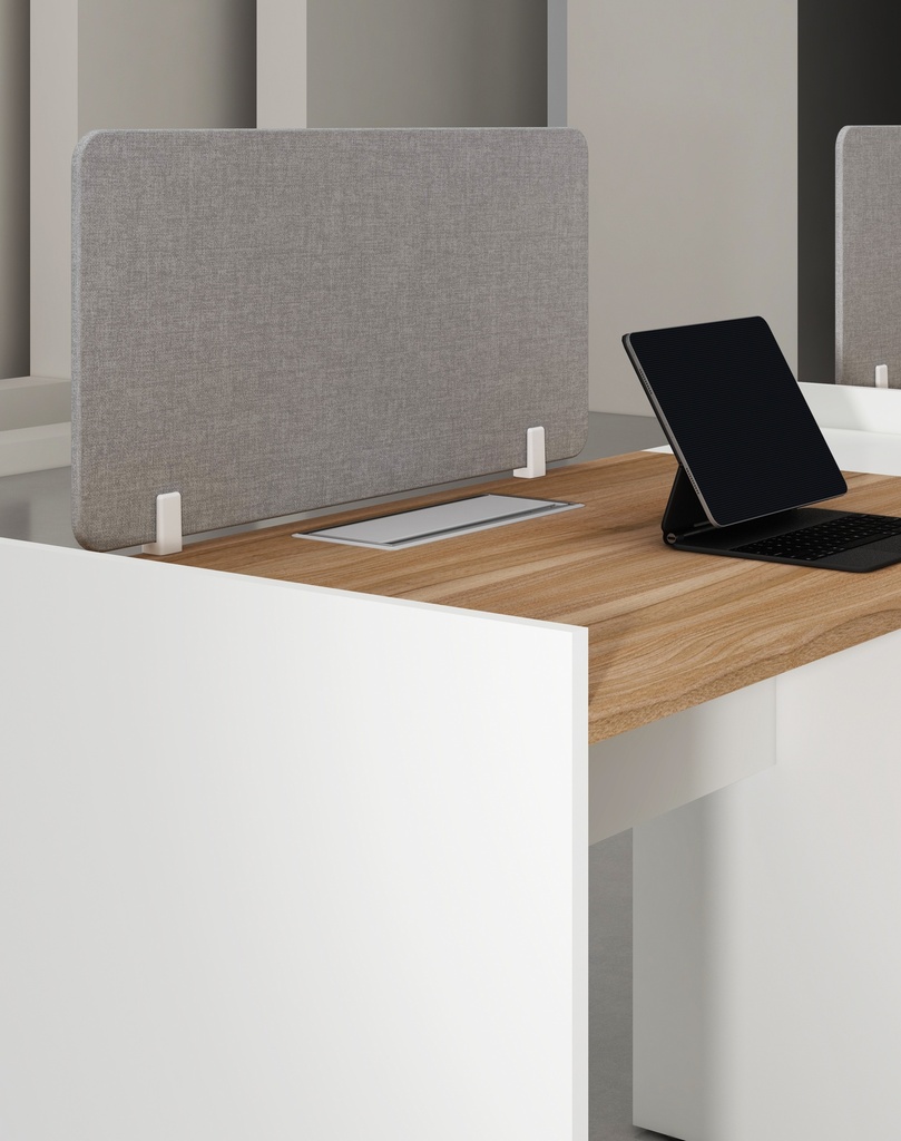 Feta Series - Single side workstation (Cluster of 2) with Pedestal having 1 drawer and 1 filing cabinet