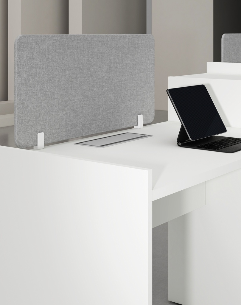 Feta Series - Single side workstation (Cluster of 2) with Pedestal having 2 drawers and 1 filing cabinet