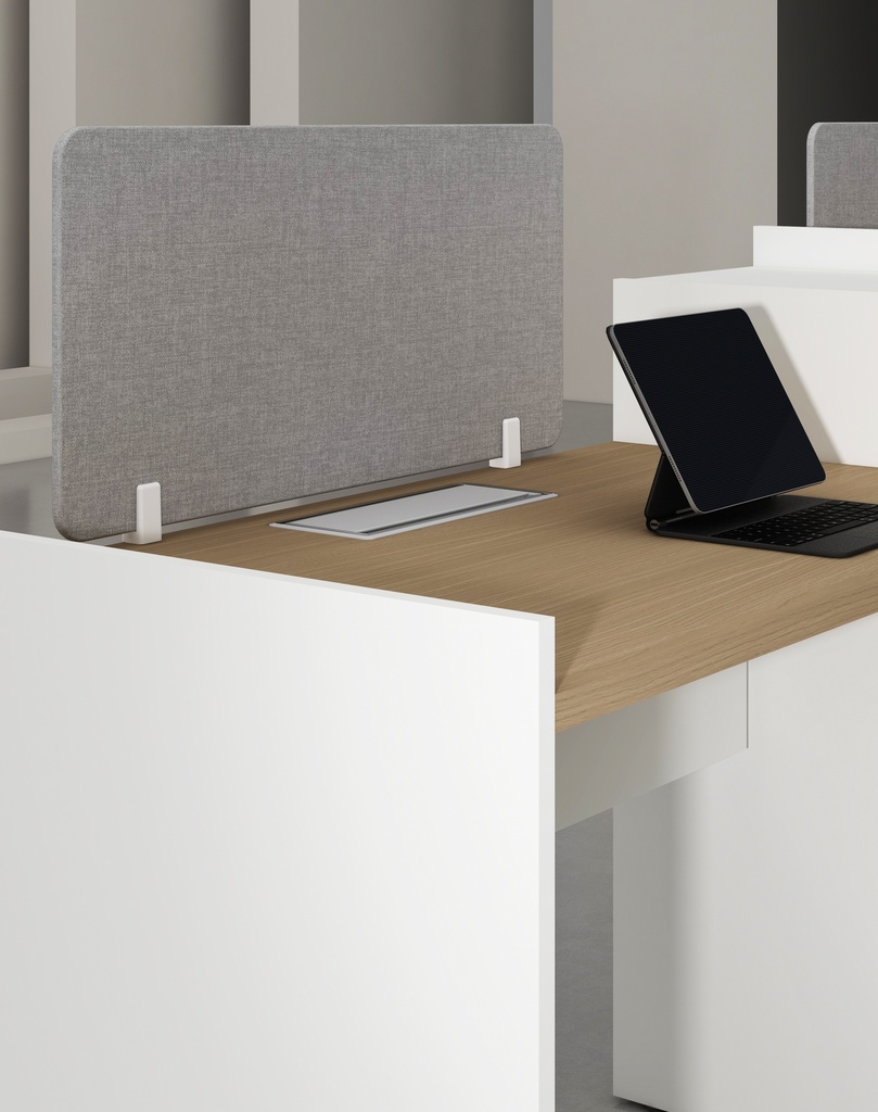 Feta Series - Single side workstation (Cluster of 2) with Pedestal having 2 drawers and 1 filing cabinet