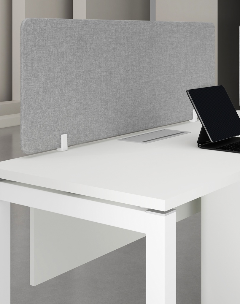 Base Series - Single side workstation (Cluster of 2) Straight leg with 1-Drawer & 1-File Fixed Pedestal