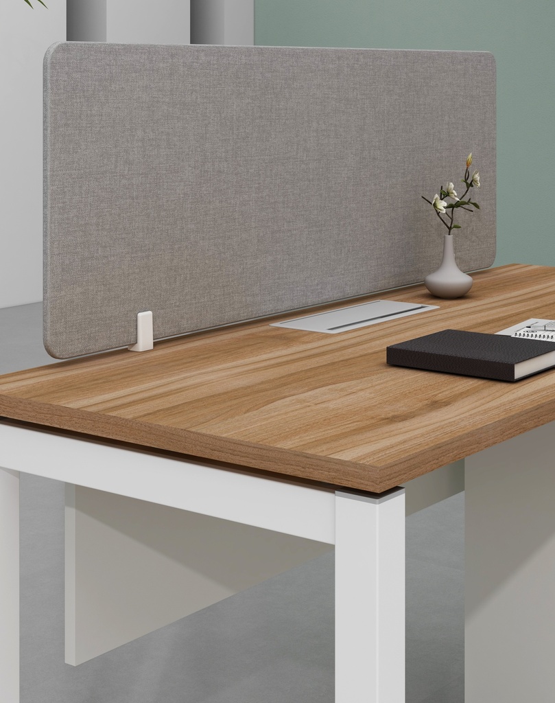 Base Series- Single side one person workstation (Straight leg)  with 3-Drawer Fixed Pedestal