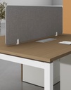 Base Series - Double side workstation (Cluster of 2) Straight leg with 1-Drawer & 1-File Fixed Pedestal