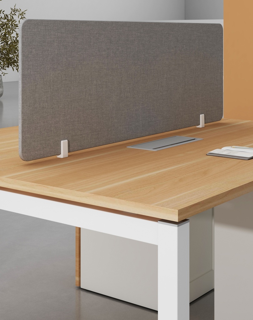 Base Series - Double side workstation (Cluster of 2) Straight leg with 1-Drawer & 1-File Fixed Pedestal