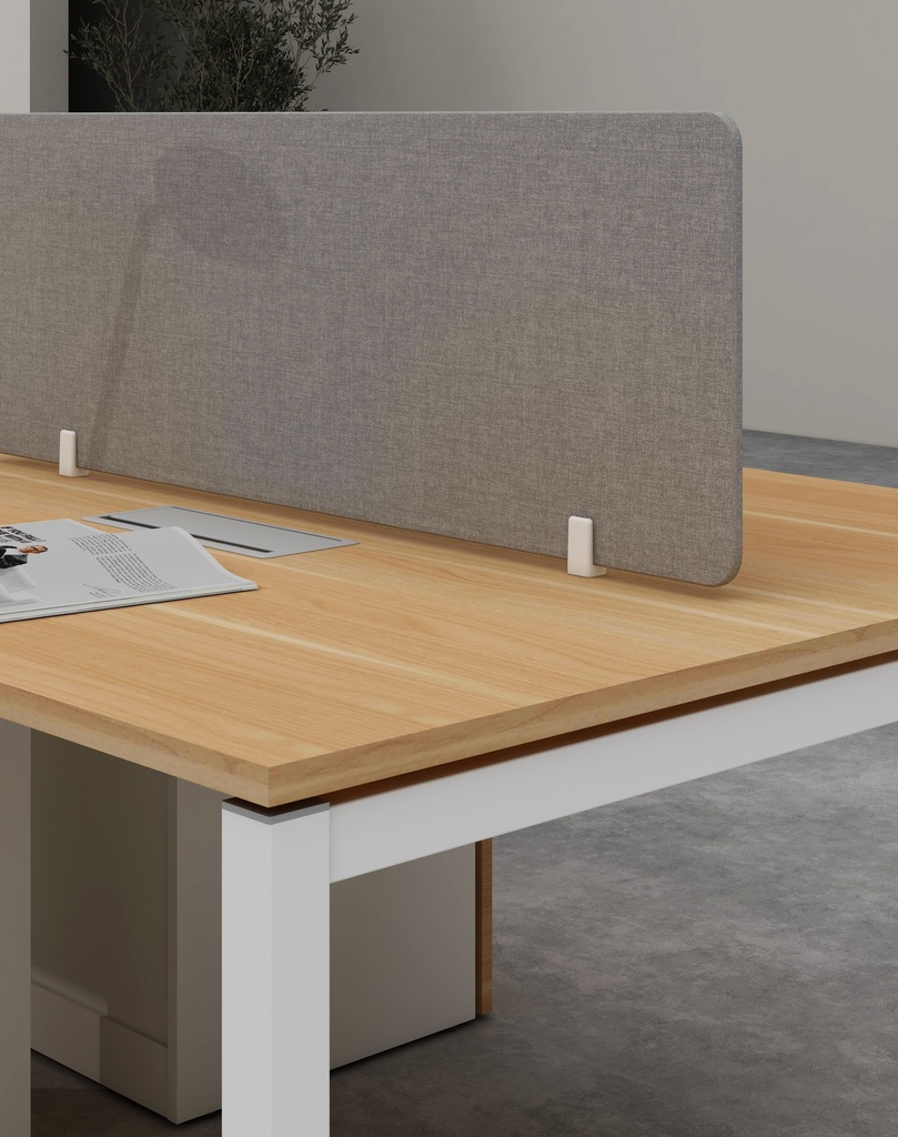 Base Series - Double side workstation (Cluster of 6) Loop leg  with 3-Drawer Fixed Pedestal