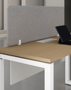 Base Series - Single side workstation (Cluster of 2) Straight leg