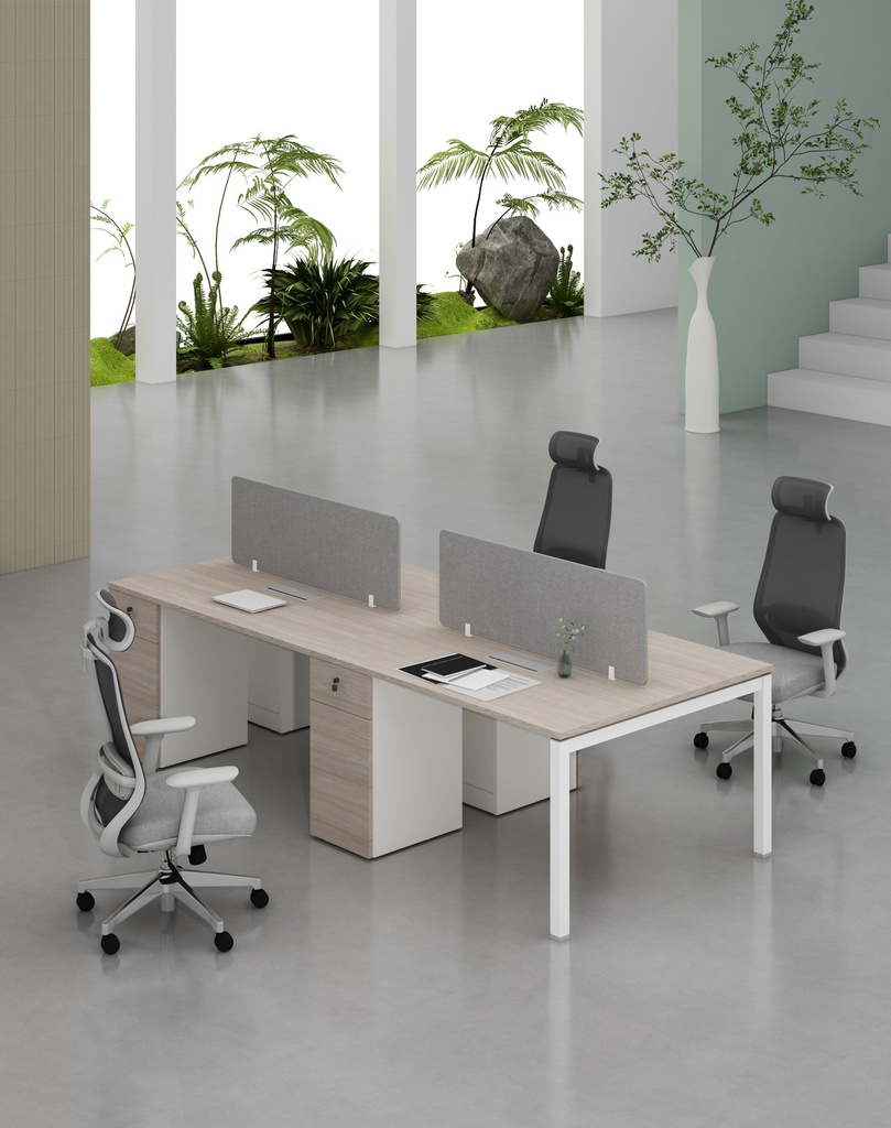 Base Series - Double Side WS (4pax) with Pedestal (1D+1F)