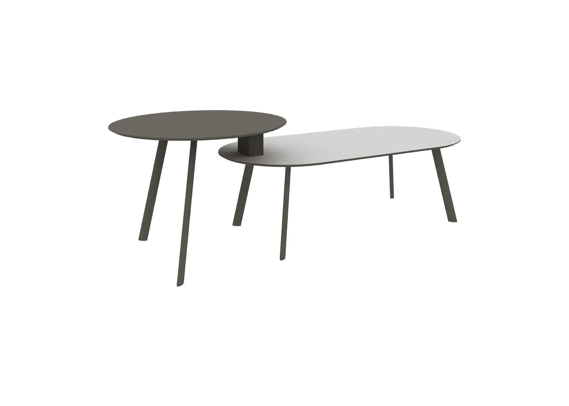 Agile 2 Collaborative meeting table (MF001 Moonlight White, Gray)