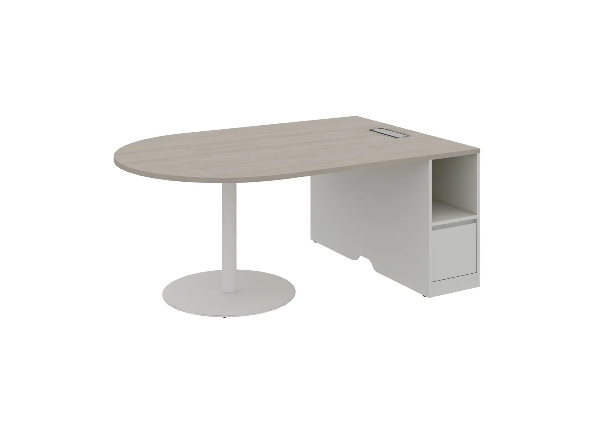 Feta half round meeting table