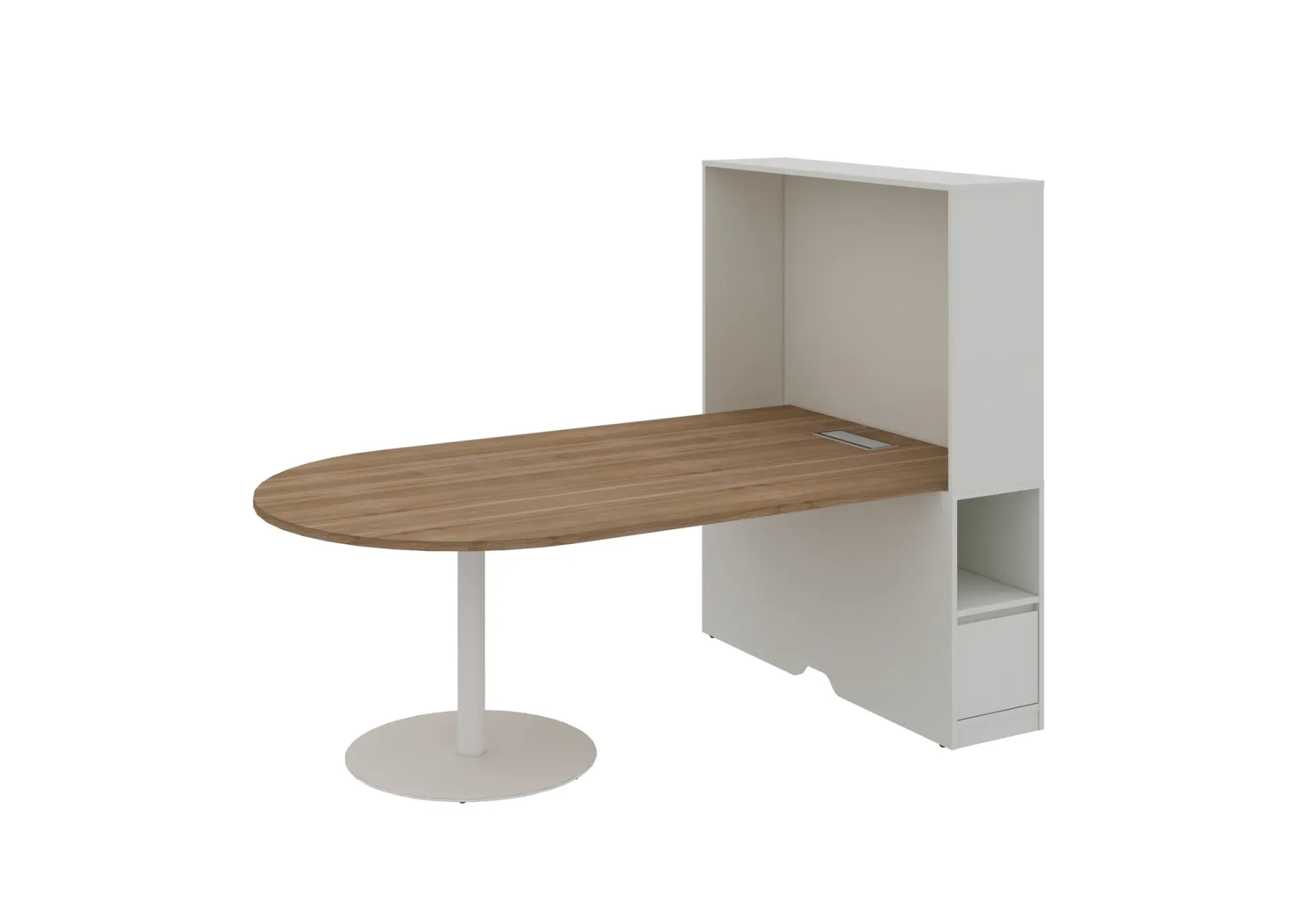 Feta half round meeting table
