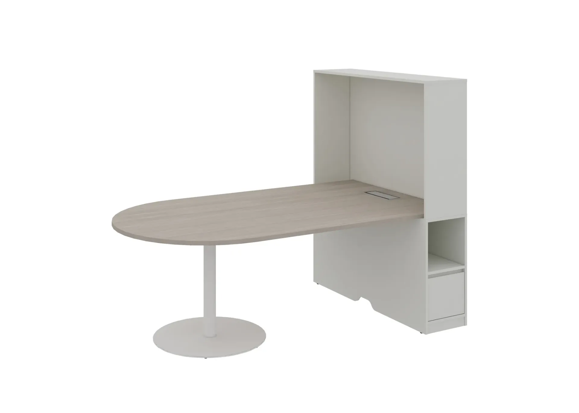 Feta half round meeting table