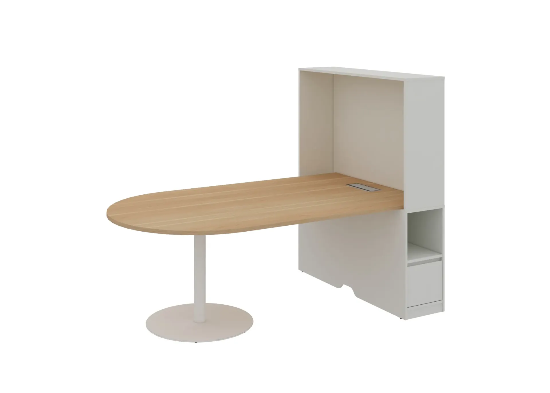 Feta half round meeting table