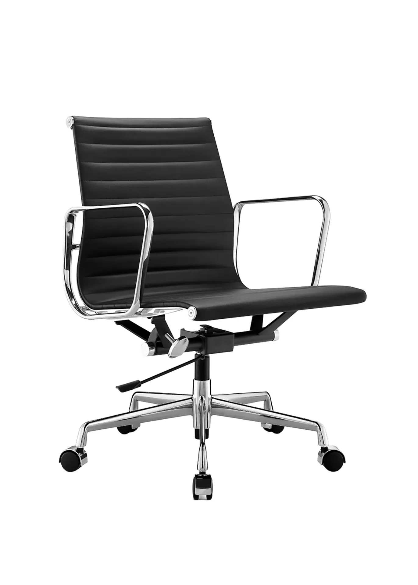 EAMES PU Leather Mid Back Chair 