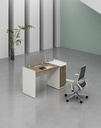 Feta Series- Single side one person workstation with Pedestal having 1 drawer and 1 filing cabinet