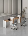 Feta Series - Single side workstation (Cluster of 2) with Pedestal having 2 drawers and 1 filing cabinet